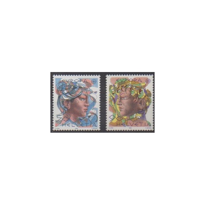 Acheter cette série de timbres de Suisse de l'année 1986 (No 1244/1245).