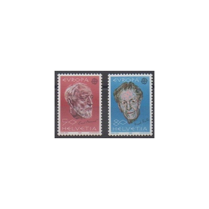 Acheter cette série de timbres de Suisse de l'année 1985 (No 1223/1224).