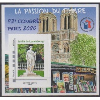 Buy this souvenir sheet  of France of the year 2020 (Nb FFAP 17).