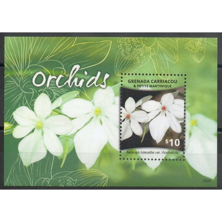 Timbres - Thème orchidées - Grenade - 2015- No BF 682