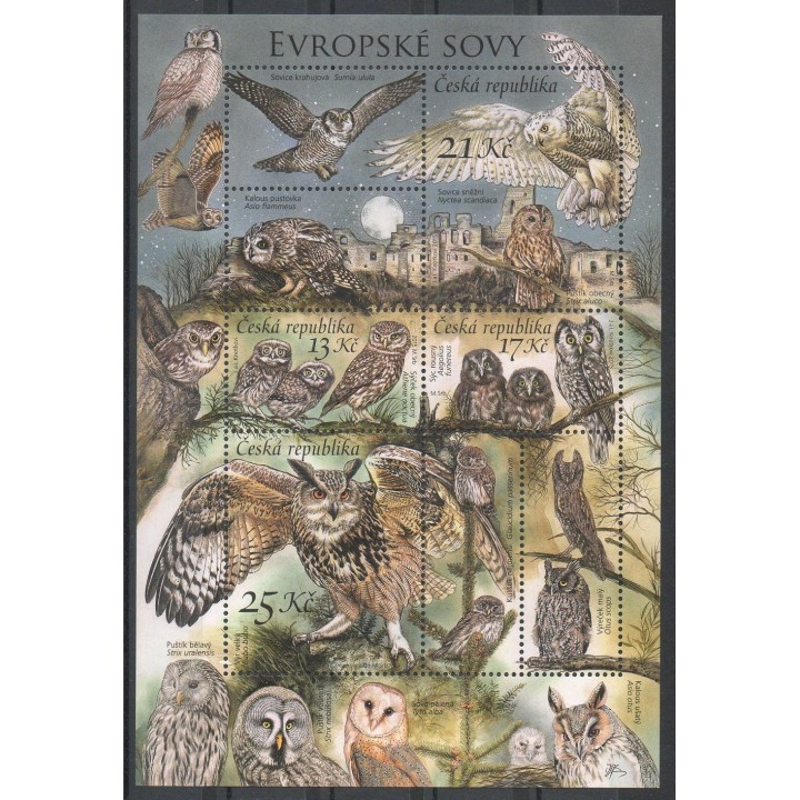 Stamps - Theme owls - Czech (Republic) - 2015- Nb BF 56