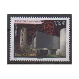 Acheter ce timbre d'Andorre français de l'année 2020 (Columba).