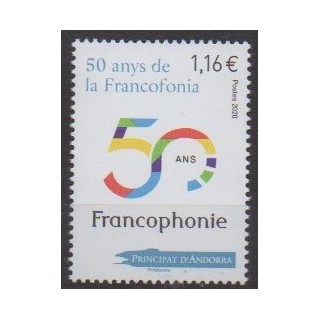 Buy this stamp of French Andorra of the year 2020 (Francophonie).