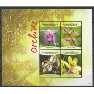 Timbres - Thème orchidées - Grenade - 2015- No 4182/4185