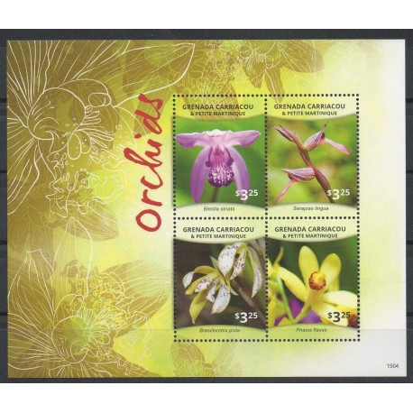 Grenade - 2015- No 4182/4185 - orchidées