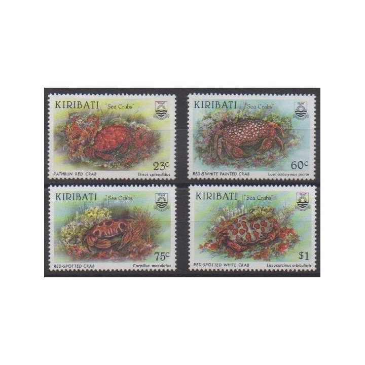 Acheter cette série de timbres de Kiribati de l'année 1996 (No 379/382).