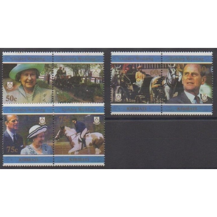 Acheter cette série de timbres de Kiribati de l'année 1997 (No 393/398).