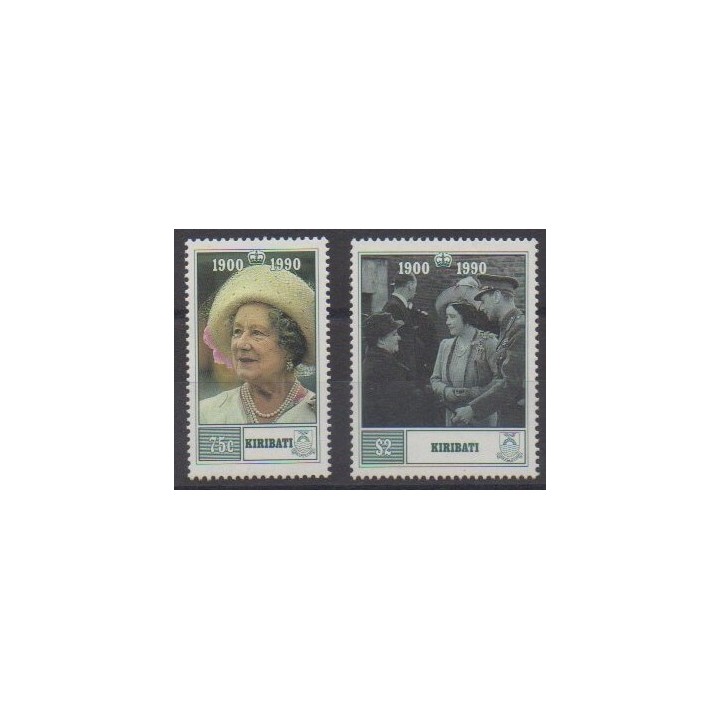 Acheter cette série de timbres de Kiribati de l'année 1990 (No 232/233).