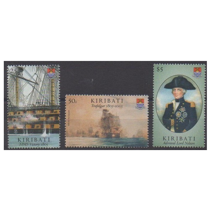Buy this set of stamps of Kiribati of the year 2005 (Nb 588/590).