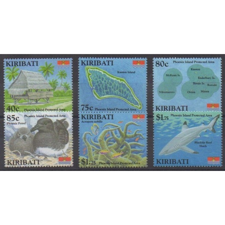 Acheter cette série de timbres de Kiribati de l'année 2008 (No 667/672).
