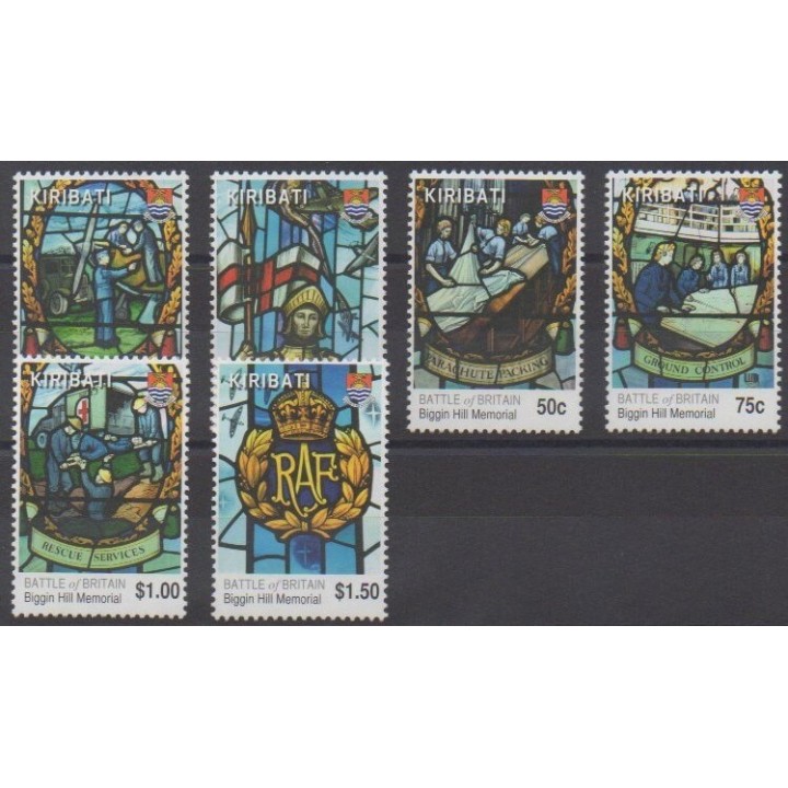 Acheter cette série de timbres de Kiribati de l'année 2010 (No 700/705).