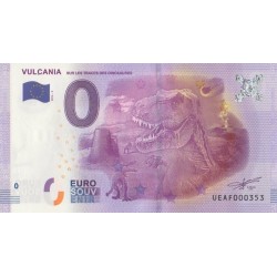 Euro banknote memory - 63 - Sur les traces des dinausaures - 2016-2 - Nb 353