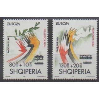Acheter cette série de timbres d'Albanie de l'année 2001 (No 2541/2542).