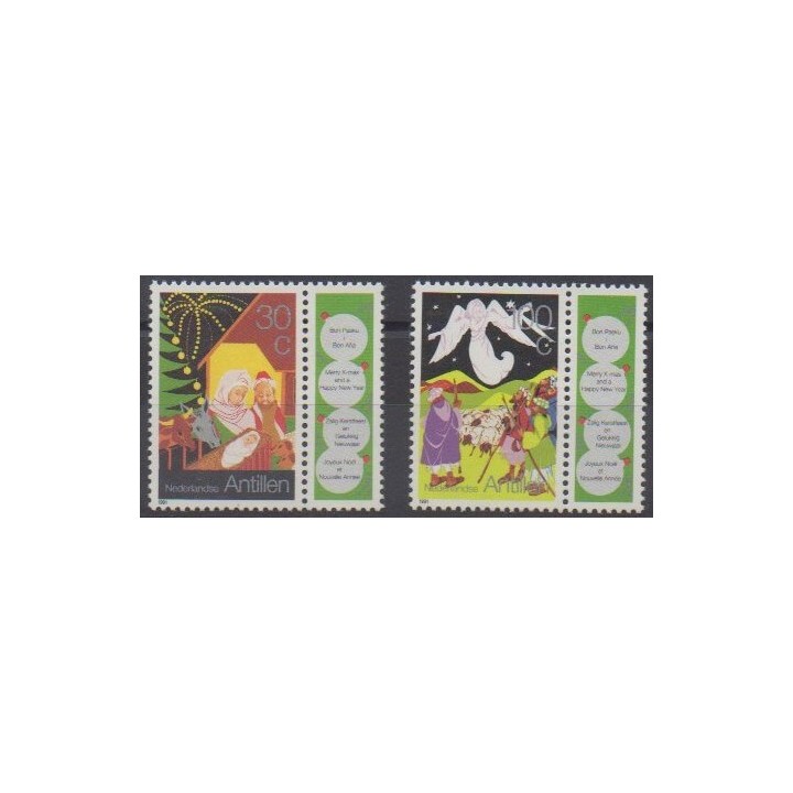 Acheter cette série de timbres des Antilles néerlandaises de l'année 1991 (No 915/916).