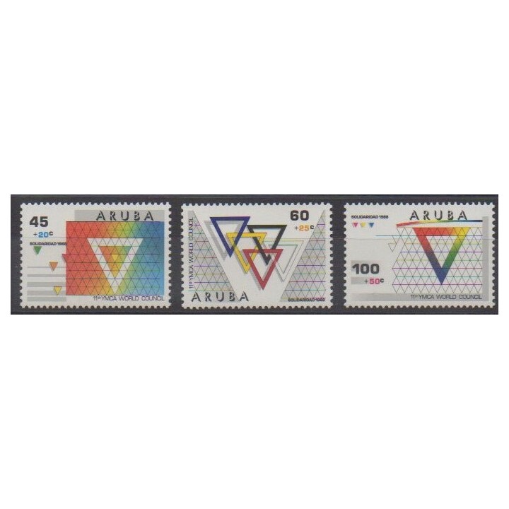 Buy this set of stamps of Aruba (Netherlands Antilles) of the year 1988 (Nb 46/48).