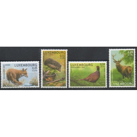 Luxembourg - 2002- No 1542/1545 - Animaux