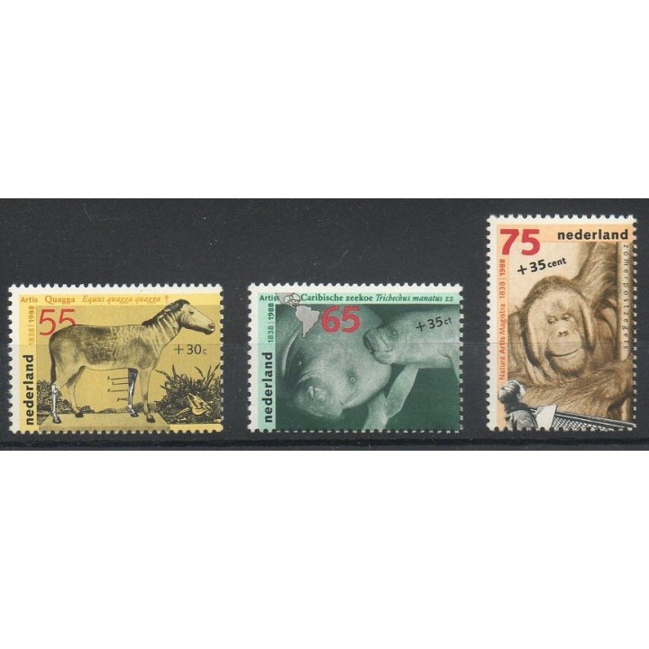 Stamps - Theme various animals - Netherlands - 1988- Nb 1309/1311