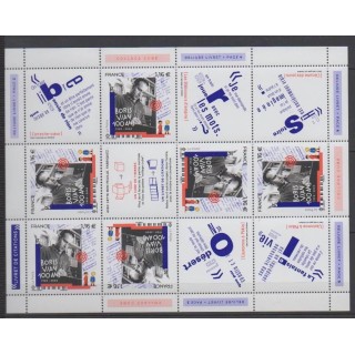 Acheter ce timbre de France de l'année 2020 (Mini-feuille Boris Vian).