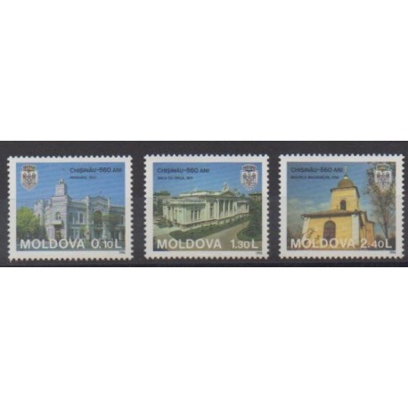 Moldavie - 1996 - No 183/185 - Églises