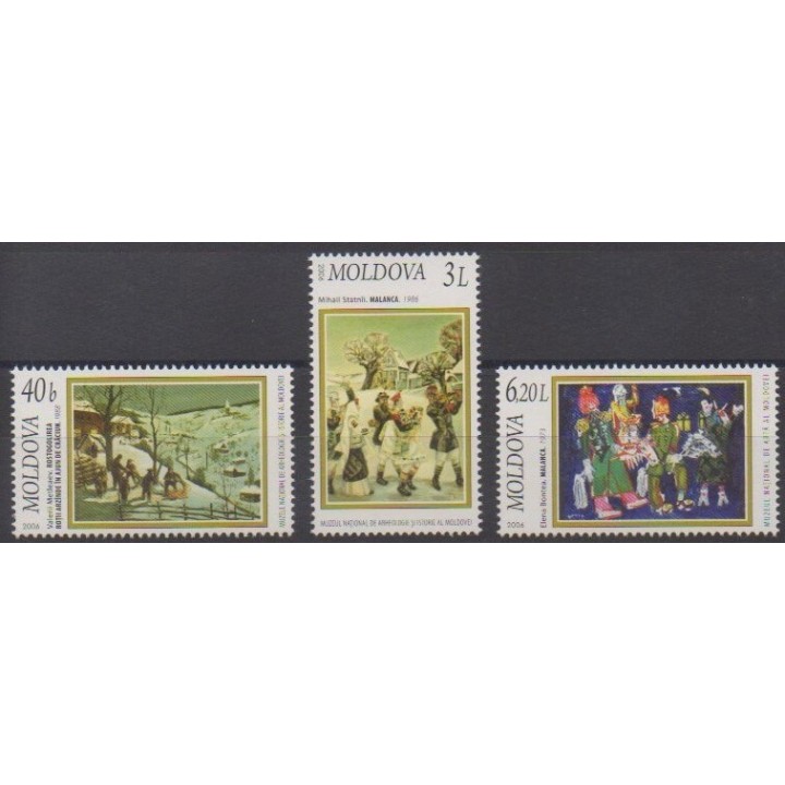 Acheter cette série de timbres de Moldavie de l'année 2006 (No 494/496).