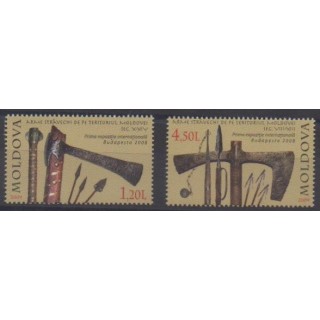 Buy this set of stamps of Moldova of the year 2009 (Nb 558/559).