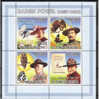 Timbres - Thème scouts - Saint-Thomas et Prince - 2008- No 2584/2587