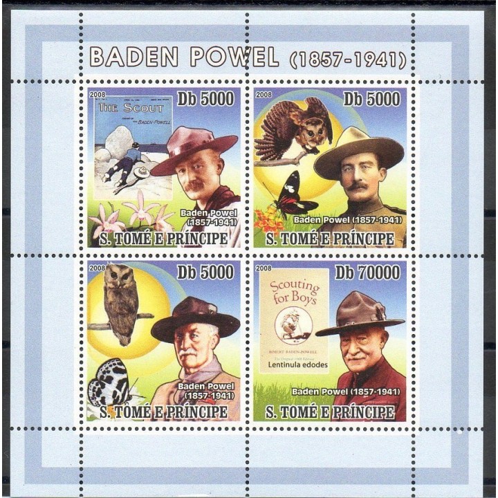 Stamps - Theme scouts - Saint Thomas and Prince - 2008- Nb 2584/2587