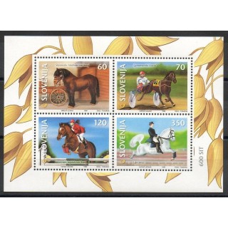 Stamps - Theme horses - Slovenia - 1999- Nb BF 9