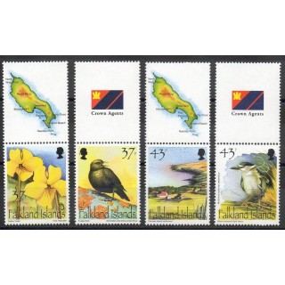 Timbres - Thème oiseaux - Falkland - 2001- No 805/808