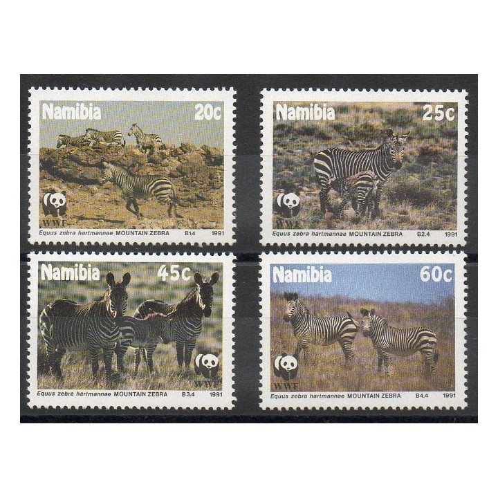 Stamps - Theme various animals - Namibia - 1991- Nb 659/662