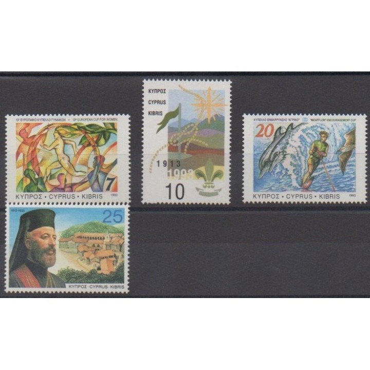 Acheter cette série de timbres de Chypre de l'année 1993 (No 806/809).