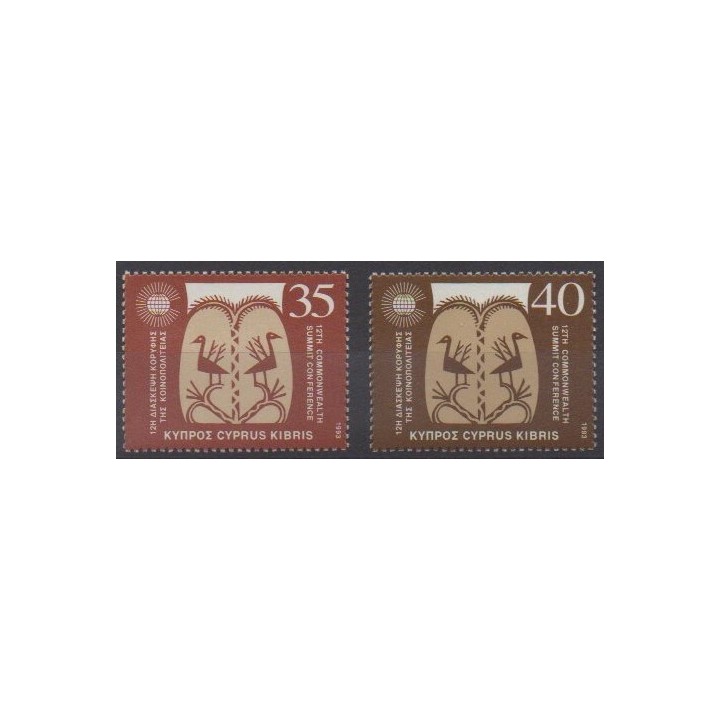 Buy this set of stamps of Cyprus of the year 1993 (Nb 815/816).