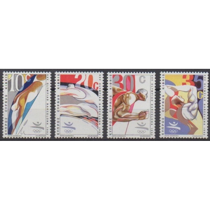 Acheter cette série de timbres de Chypre de l'année 1992 (No 783/786).