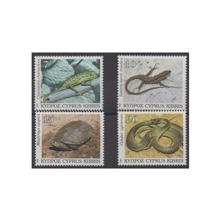 Acheter cette série de timbres de Chypre de l'année 1992 (No 794/797).