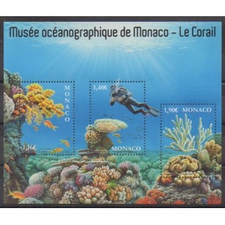 Acheter ce timbre de Monaco de l'année 2020 (Le Corail).