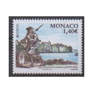 Acheter ce timbre de Monaco de l'année 2020 (Transport du courrier).