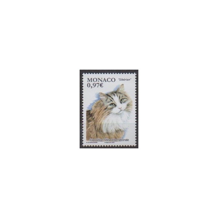 Buy this stamp of Monaco of the year 2020 (Exposition féline internationale).