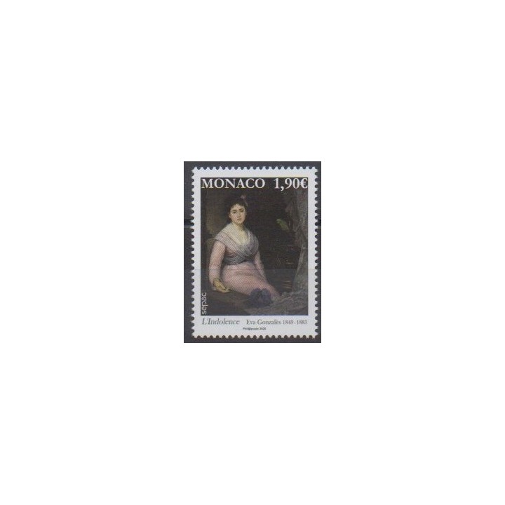 Buy this stamp of Monaco of the year 2020 (L'Indolence).
