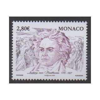 Acheter ce timbre de Monaco de l'année 2020 (Beethoven).