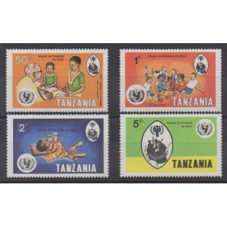 Tanzanie - 1979 - No 125/128 - Enfance