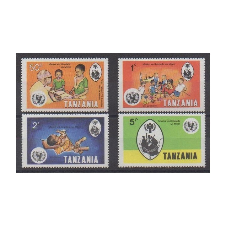 Acheter cette série de timbres de Tanzanie de l'année 1979 (No 125/128).
