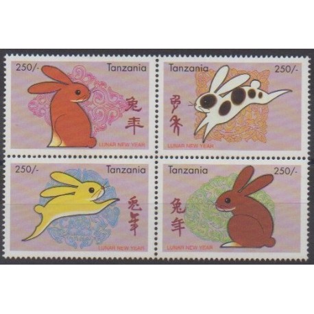 Tanzanie - 1999 - No 2602/2605 - Horoscope