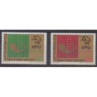Buy this set of stamps of Liechtenstein of the year 1974 (Nb 550/551).