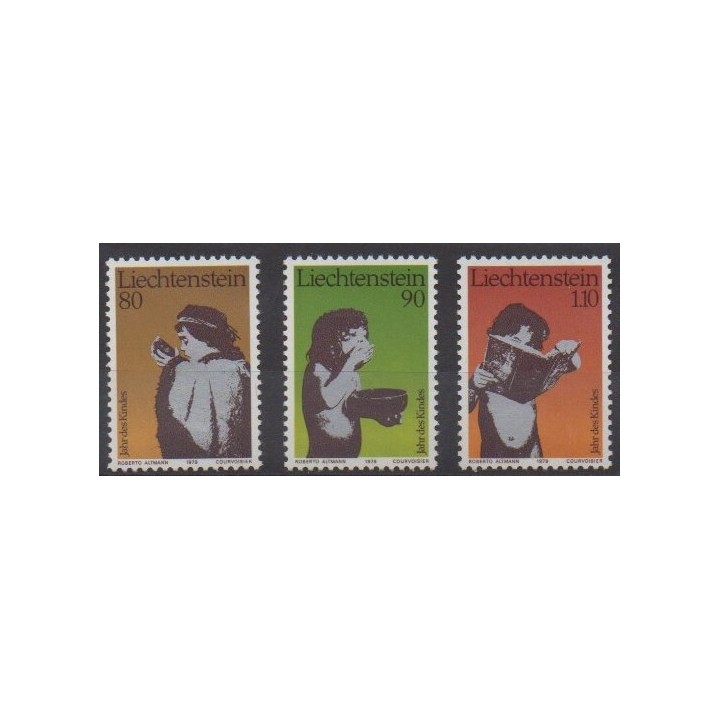 Buy this set of stamps of Liechtenstein of the year 1979 (Nb 666/668).