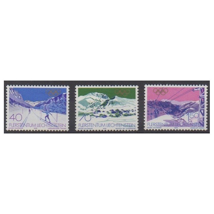 Buy this set of stamps of Liechtenstein of the year 1979 (Nb 679/681).