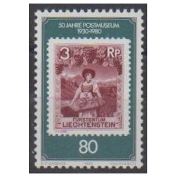 Lienchtentein - 1980 - Nb 691 - Stamps on stamps