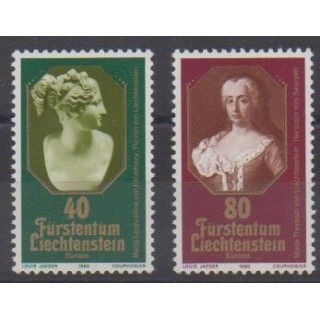 Acheter cette série de timbres du Liechtenstein  de l'année 1980 (No 682/683).