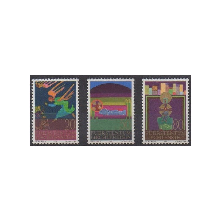 Acheter cette série de timbres du Liechtenstein  de l'année 1980 (No 702/703).