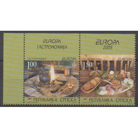 Bosnia and Herzegovina Serbian Republic - 2005 - Nb 306/307 - Gastronomy - Europa