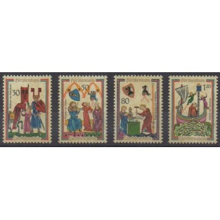 Buy these stamps of Liechtenstein of the year 1970 (Nb 478A/478D).